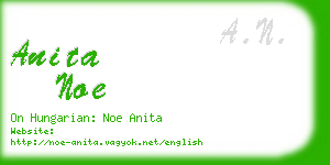 anita noe business card